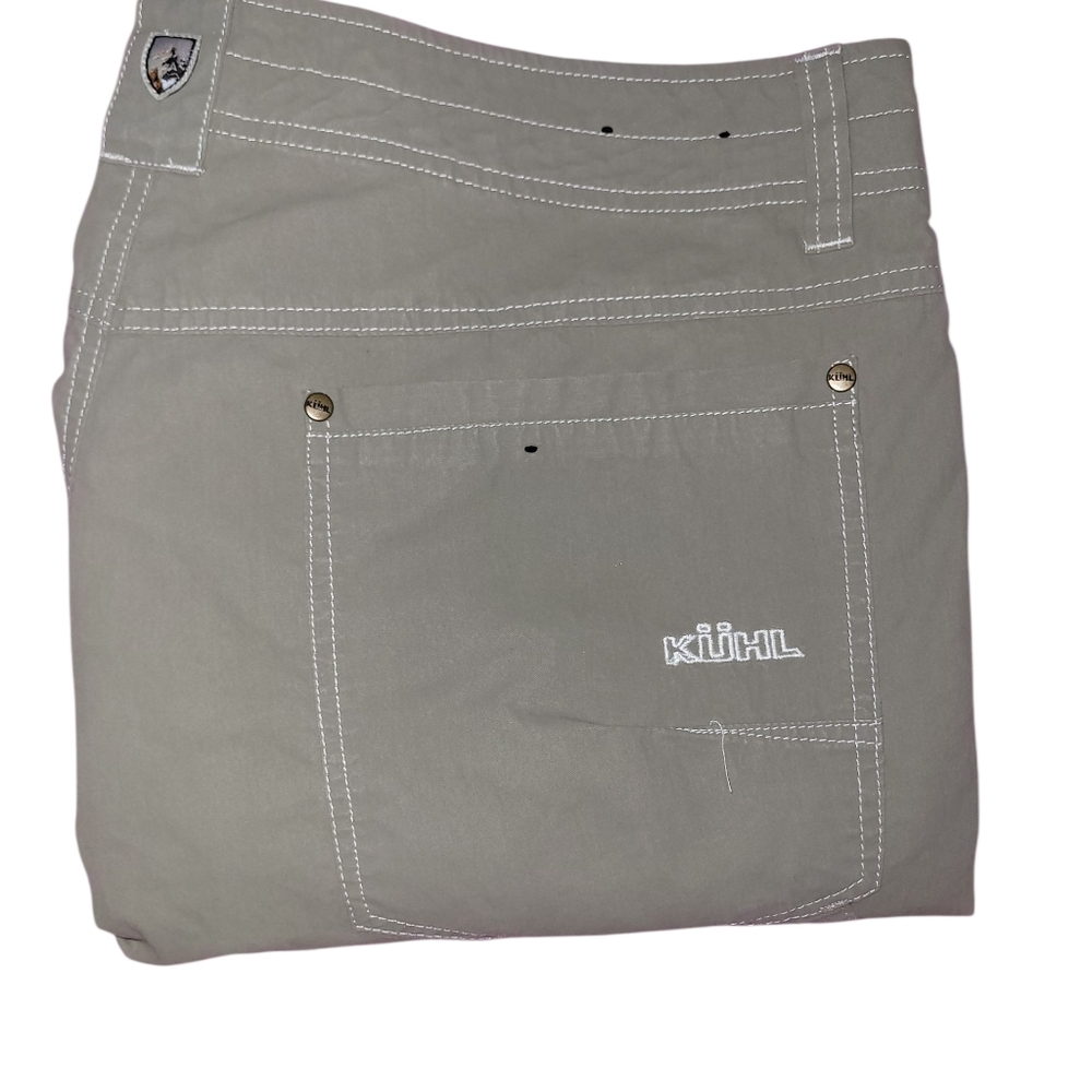 Kuhl Revolvr Pants 38x32 Olive Green Vintage Patina Dye Hiking Outdoor Excellent - Picture 3 of 9